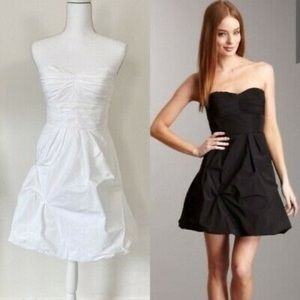 BCBG MaxAzria Strapless Black Tufted Dress size 2